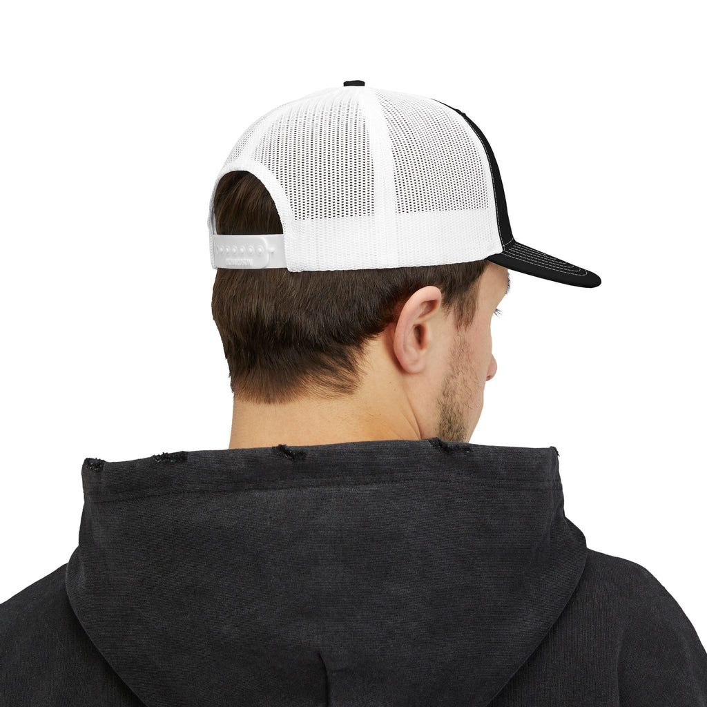 Embroidered '3' Firefighter Wings Snapback Trucker Cap