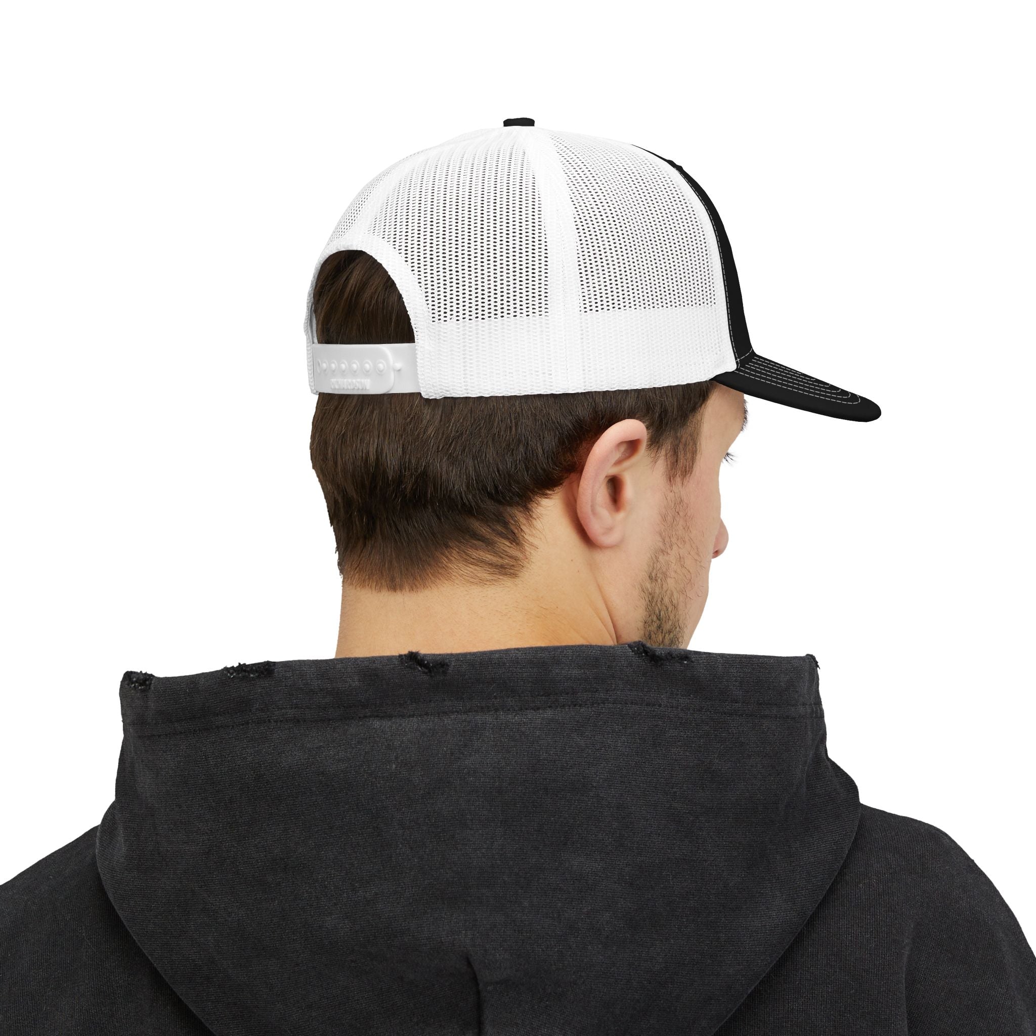 Embroidered '3' Firefighter Wings Snapback Trucker Cap