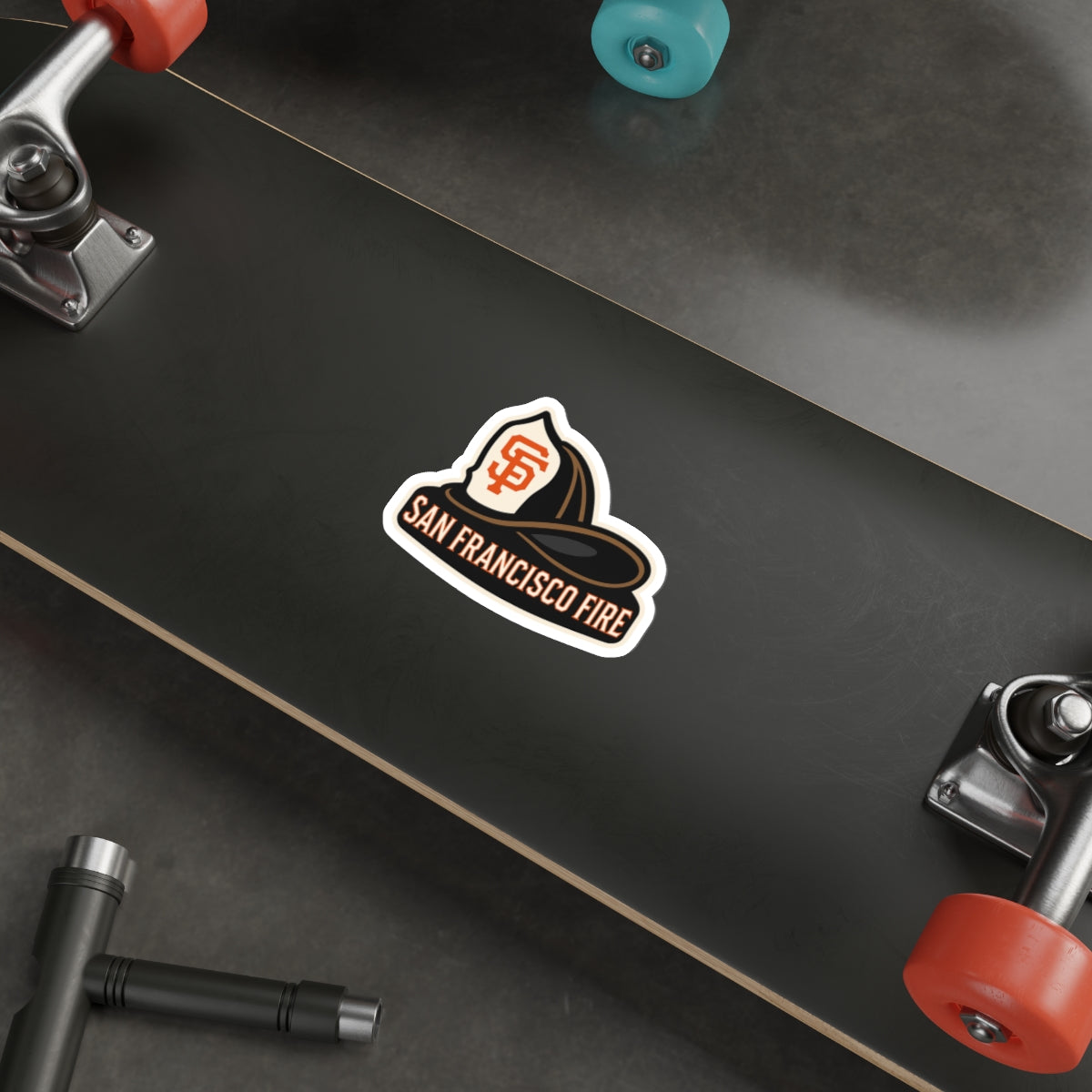SFFD HELMET VINYL STICKER