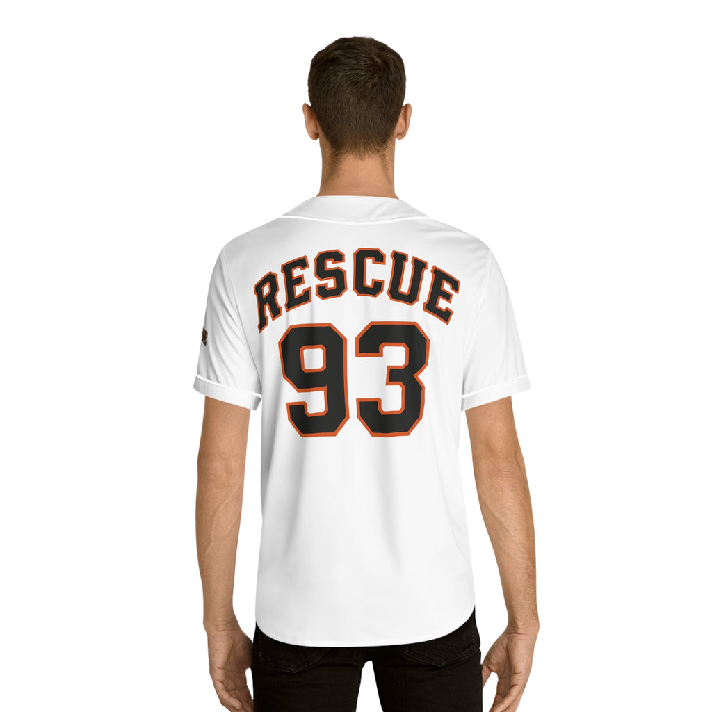 Rescue 93 Baseball Jersey – Fire Dept. Graphic Men’s Team Shirt