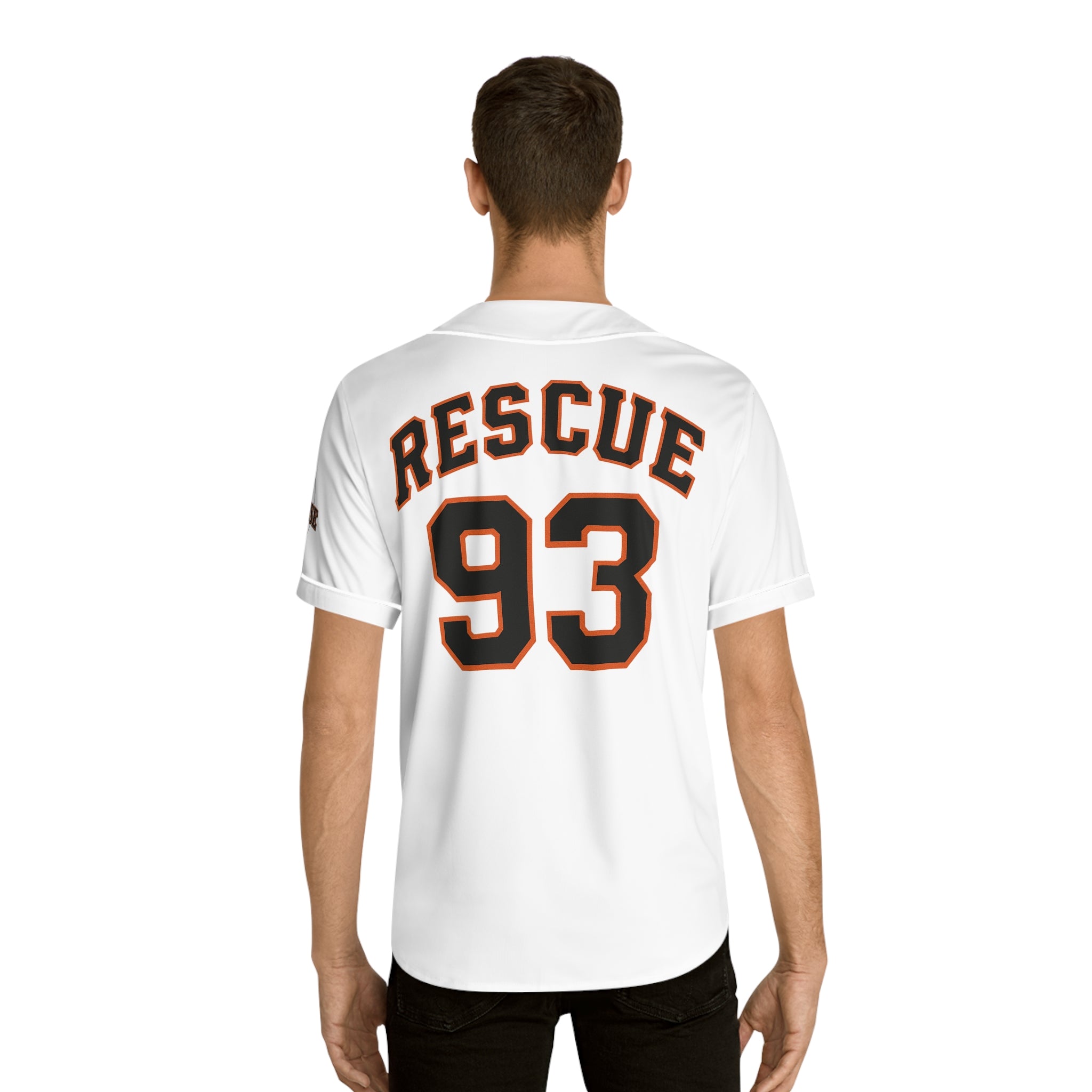 Rescue 93 Baseball Jersey – Fire Dept. Graphic Men’s Team Shirt