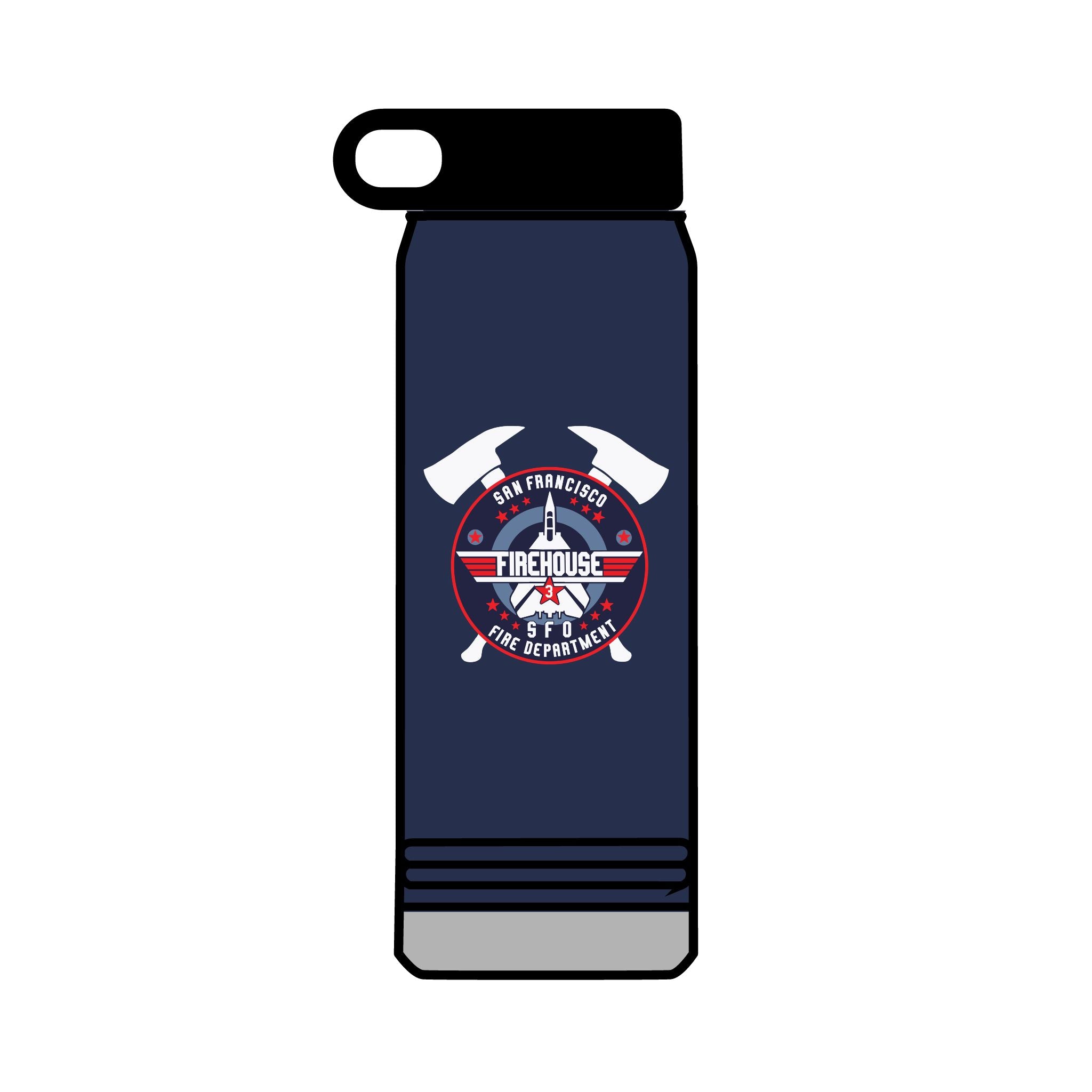 32oz INSULATED WATER BOTTLE - SFFD SFO Station 3