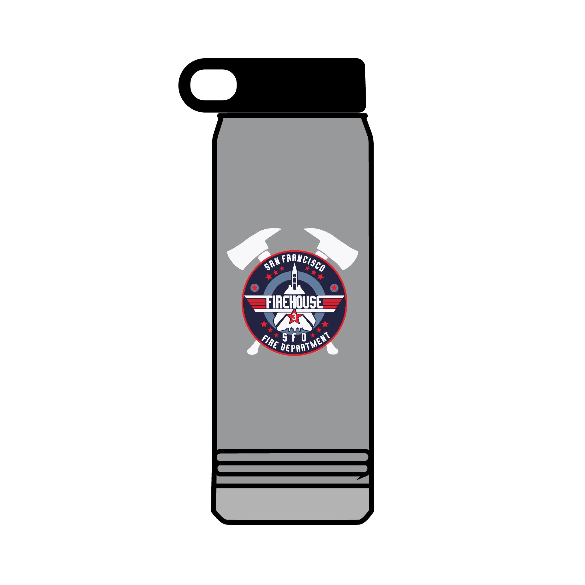 32oz INSULATED WATER BOTTLE - SFFD SFO Station 3