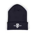 Fire Dept Embroidered Cuffed Beanie — Classic Knit Hat for Firefighters & First Responders