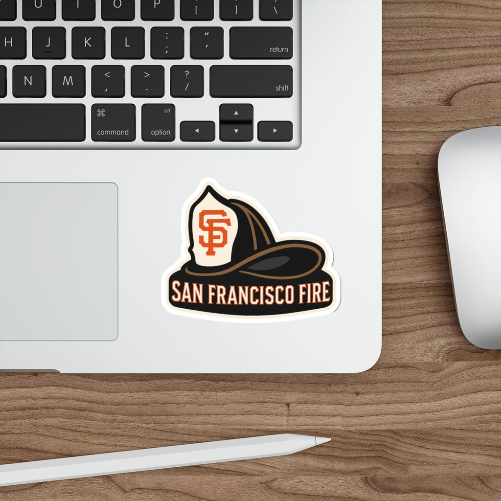SFFD HELMET VINYL STICKER