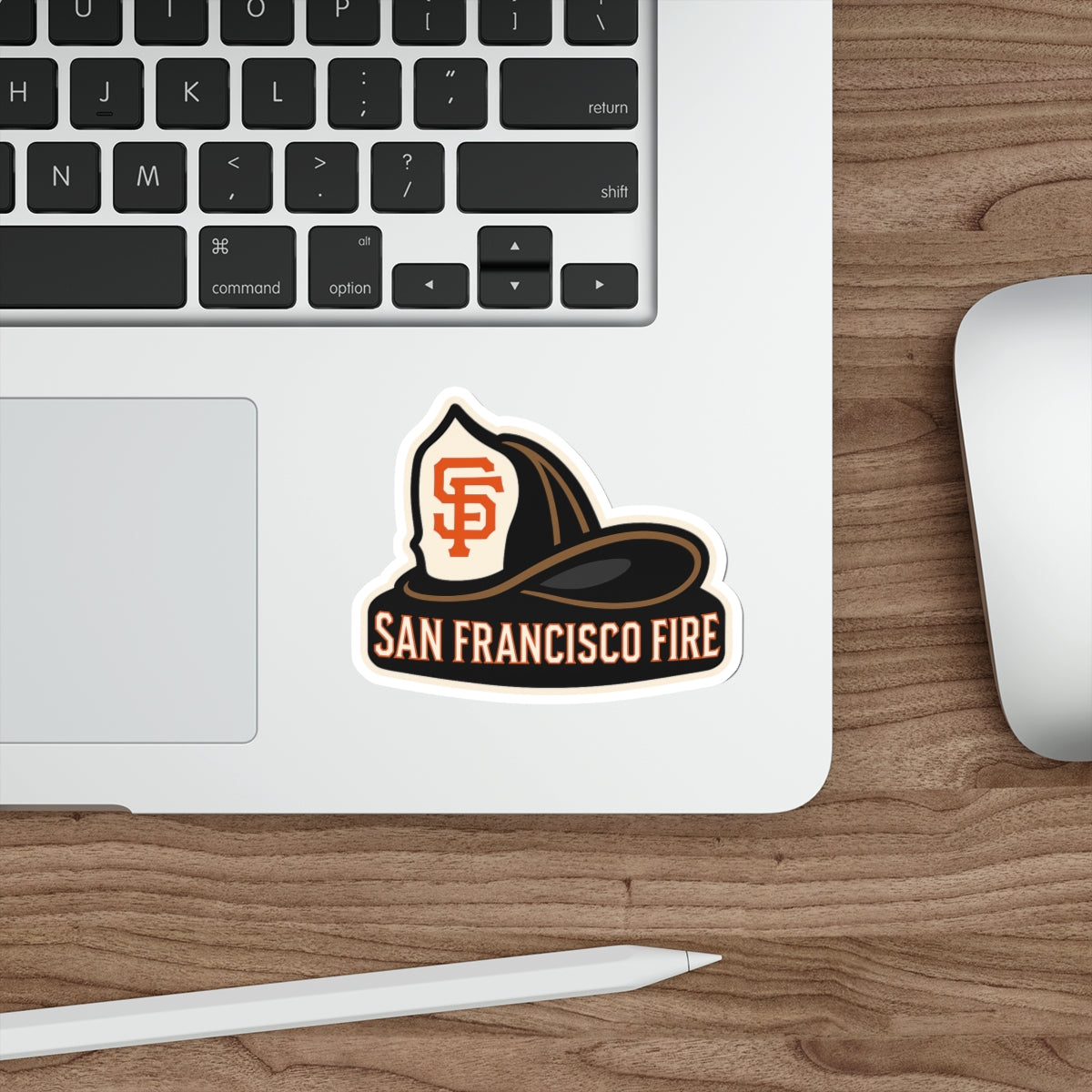 SFFD HELMET VINYL STICKER