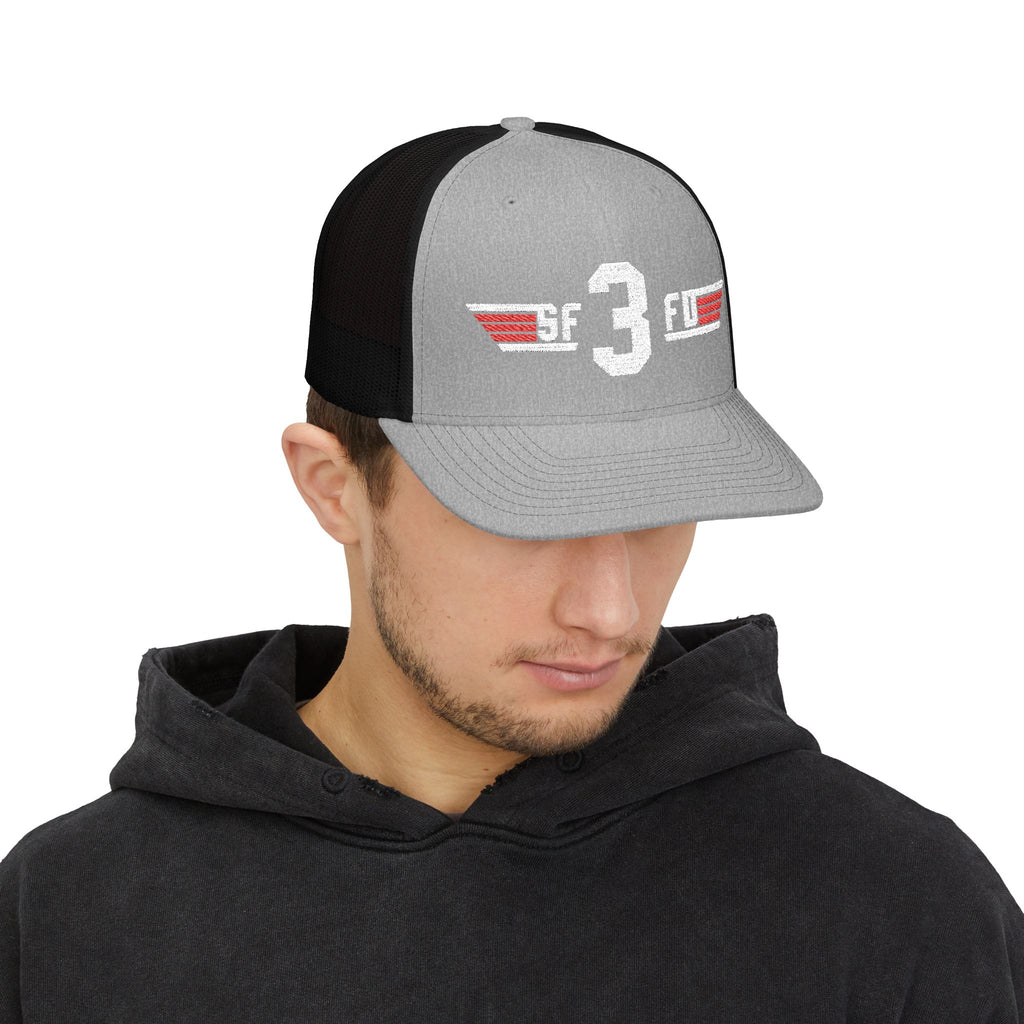 SNAPBACK TRUCKER HAT - SFFD SFO Station 3