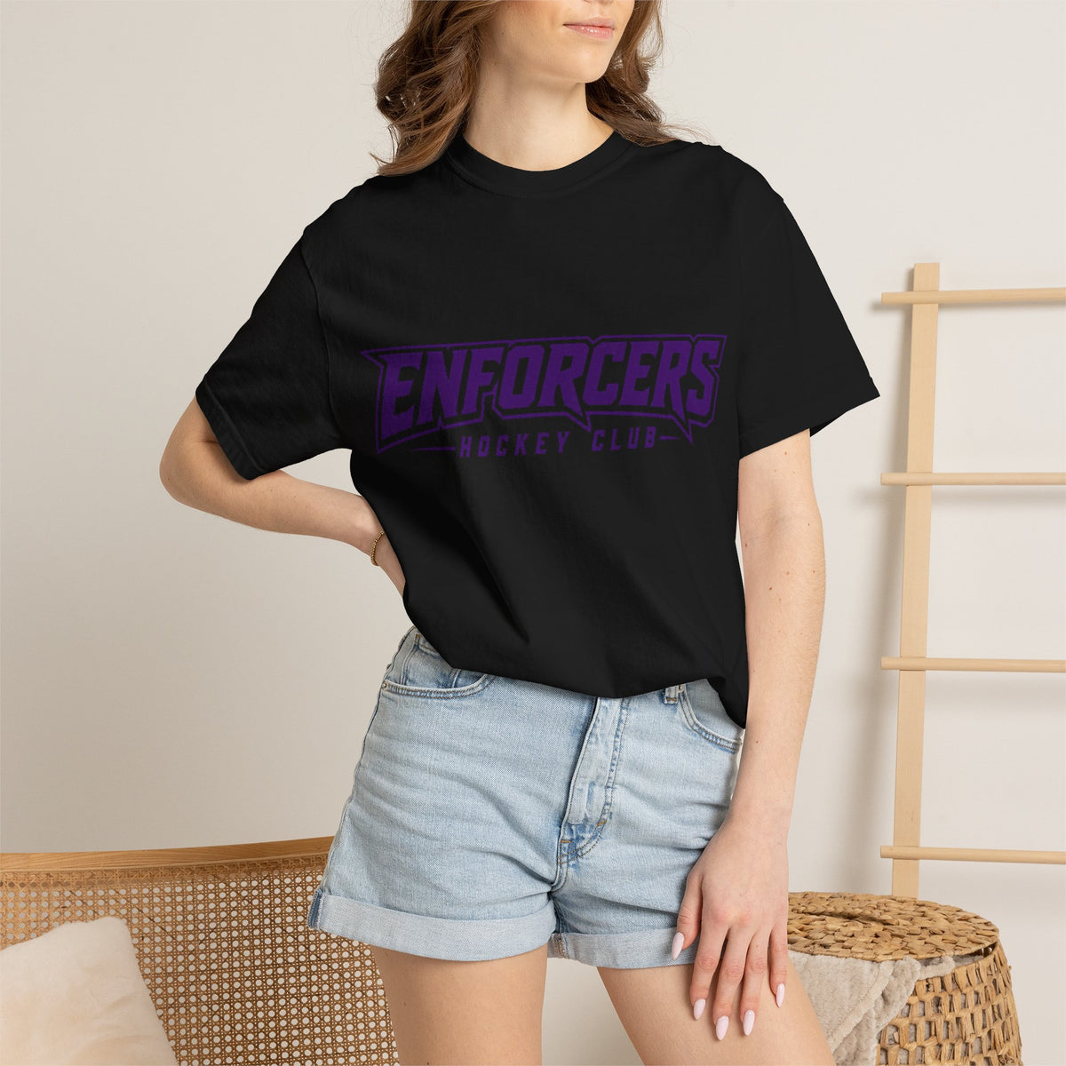 Enforcers Hockey Club T-Shirt — Skull Logo Hockey Tee