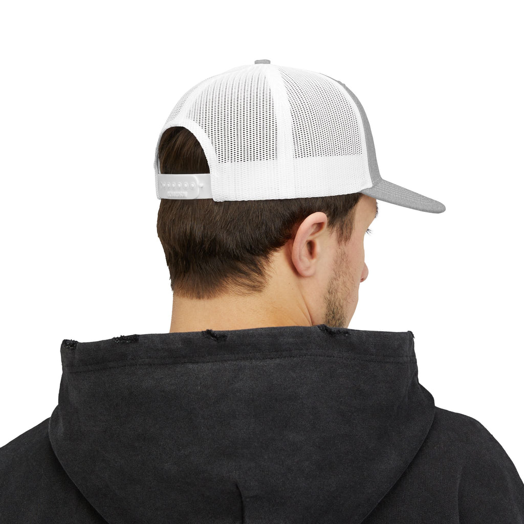 Embroidered '3' Firefighter Wings Snapback Trucker Cap