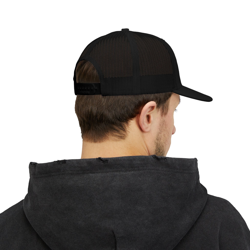 Embroidered '3' Firefighter Wings Snapback Trucker Cap